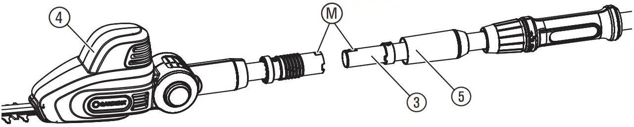 GARDENA 8883 Telescopic Hedge Trimmer - ASSEMBLY 3
