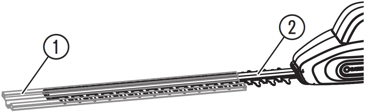 GARDENA 8883 Telescopic Hedge Trimmer - STORAGE