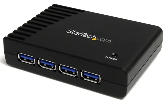 StarTech 4 Port Black SuperSpeed USB 30 Hub