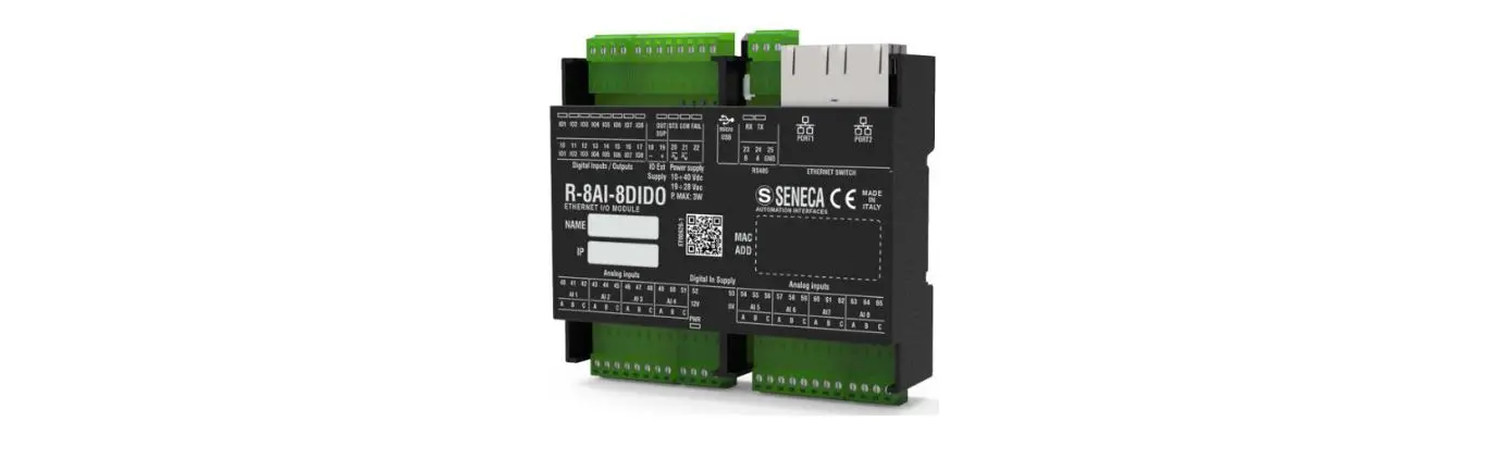 Seneca R-8ai-8dido Io Module Analog Inputs 8 Digital Installation Guide