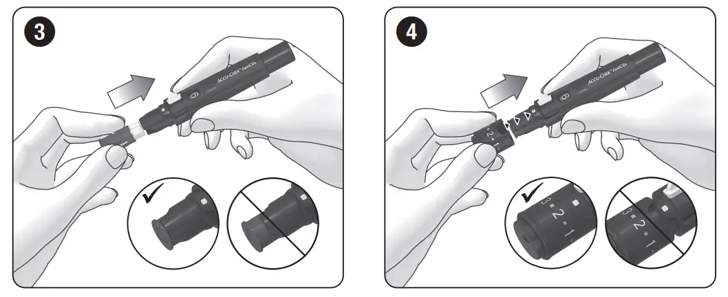 ACCU CHEK 4015630065578 Fastclix Finger Pricker and Lancet - Fig 1