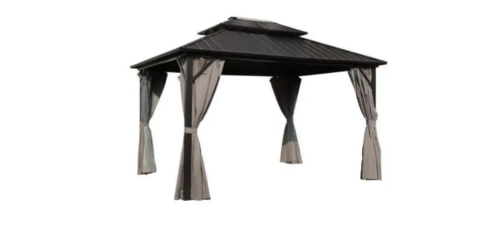 Veikous Pg0201-07-4 14 Ft W X 12 Ft L Aluminum Double Hardtop Gazebo Instruction Manual Veikous Pg0201-07-4 14 Ft W X 12 Ft L Aluminum Double Hardtop Gazebo Instruction Manual