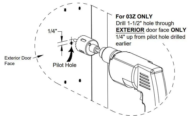 DETEX 105640 Anti Vandal Trim Lock Device -Door Face 1