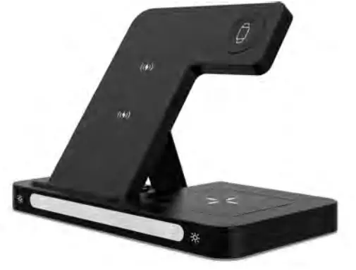 Shenzhen Mossloo Industrial 966-M1026Q 3 In 1 Foldable Wireless Stand