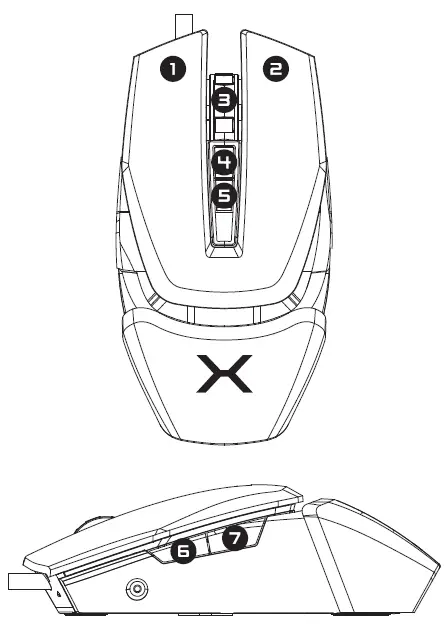 KRUX KRX0115 Bot RGB Gaming Mouse fig 1