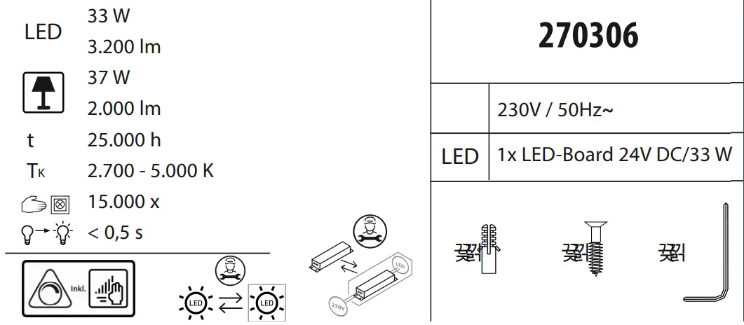 Paul Neuhaus 11586095-02 Linda LED Table Lamp - fig
