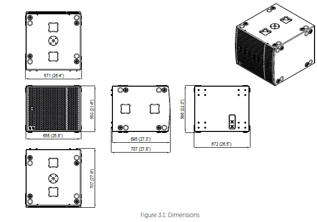 VOID UG10562 Arcline 118 18 Inch Reflex-Loaded LF Loudspeakers FIG 2
