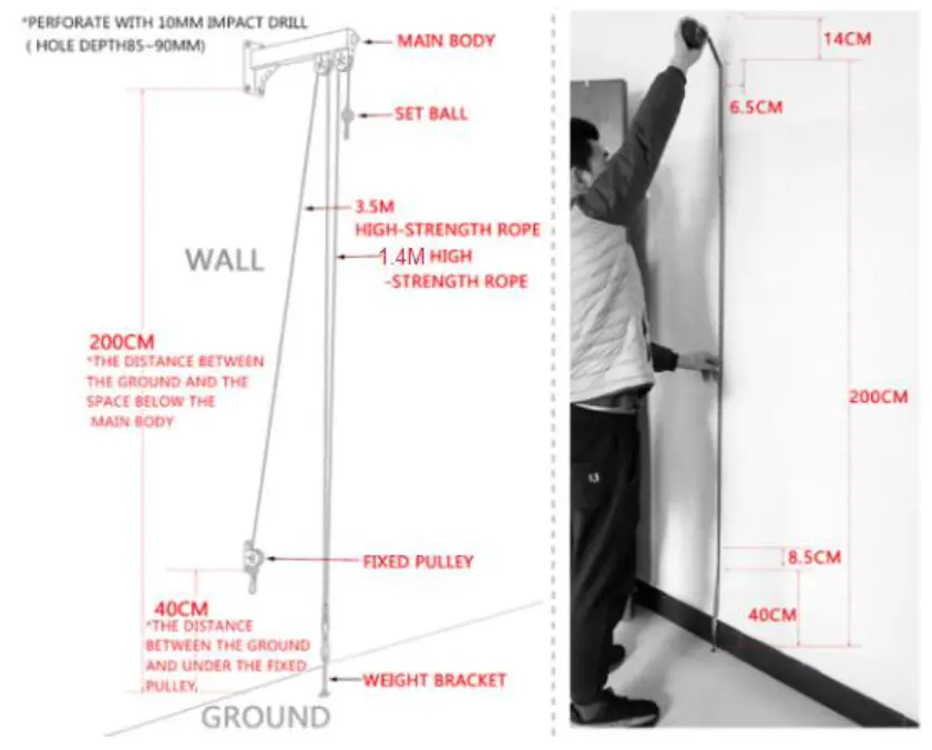 IN 22980 Upper and Lower Pulley inSPORTline Pulley 500 - MOUNTING AND USE -