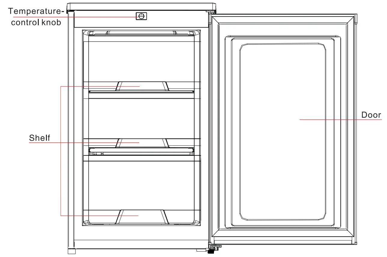 COOKOLOGY UCFZ68WH Under Counter Freestanding Freezer - Figure 25