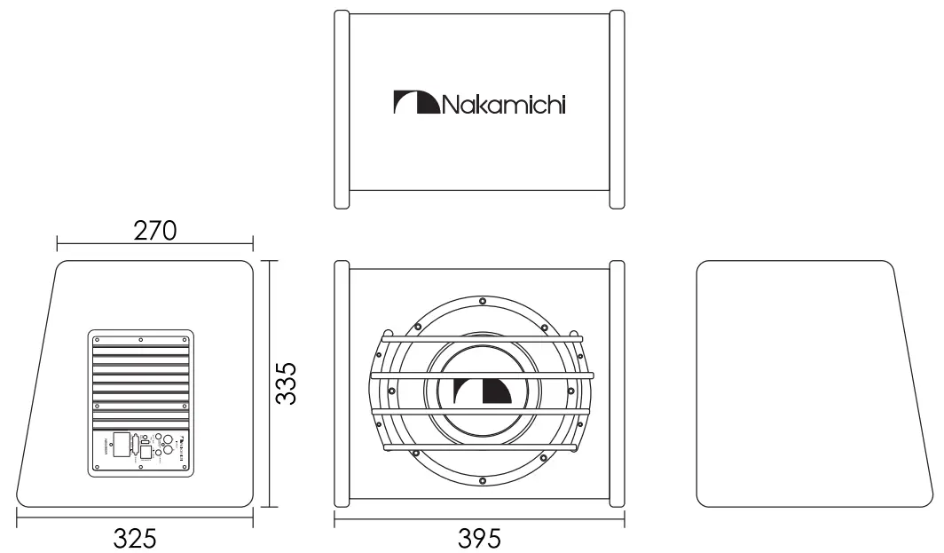 Nakamichi NBX251A 10 Active Subwoofer Box - fig