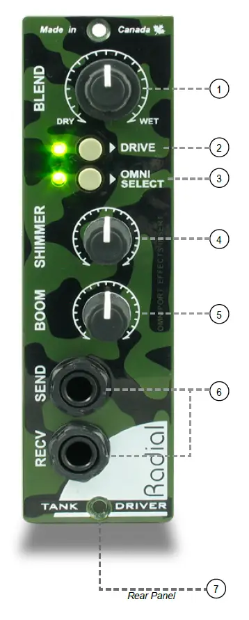 Radial engineering Tank Driver - 500 Series Line Level Converter  fig (3)