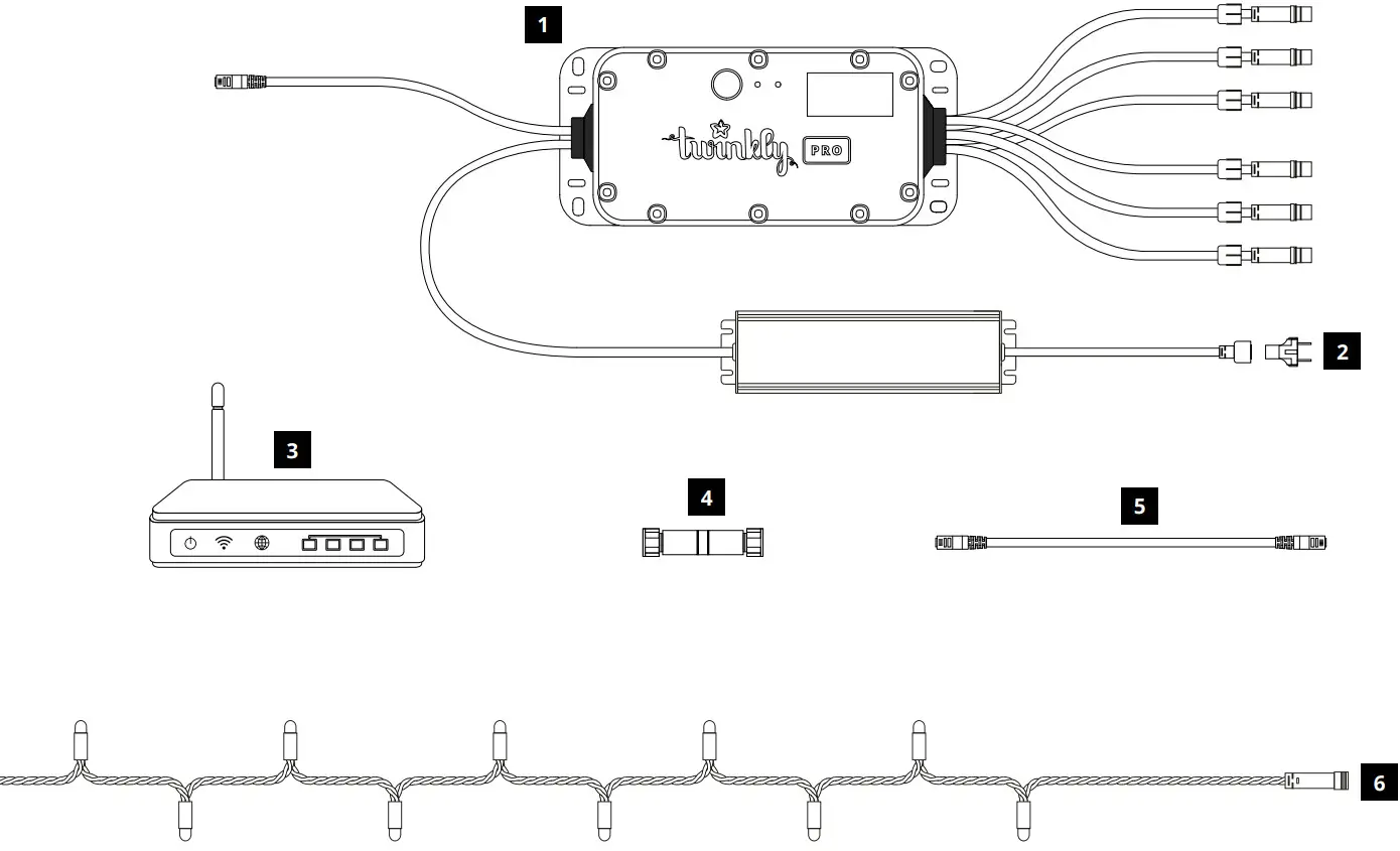 twinkly TWPRO CTRL PLC 21 Power Line Controller - Figure 1