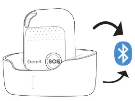 Tunstall Gem4 Wearable 4G mPERS Device - 4