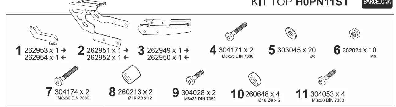 SHAD H0PN11ST Harley Davidson 1250 Pan American Kit 1