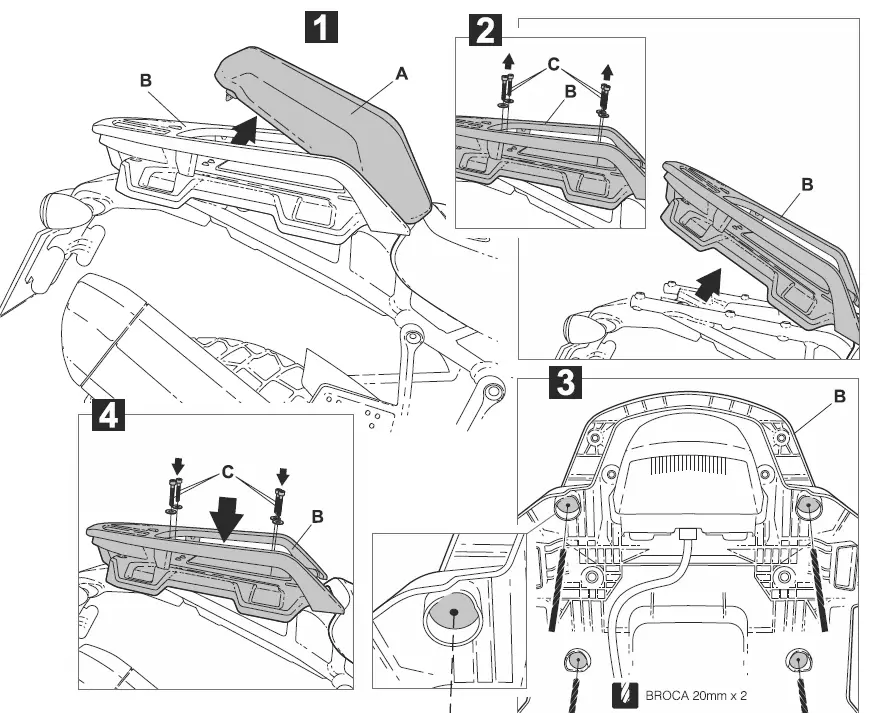 SHAD H0PN11ST Harley Davidson 1250 Pan American Kit 2