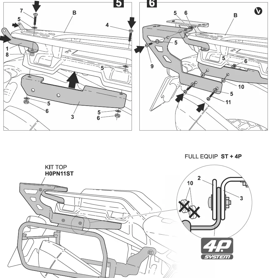 SHAD H0PN11ST Harley Davidson 1250 Pan American Kit 3