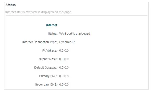 tp-link AX95 AX7800 Tri Band 8 Stream WiFi 6 Router - As the picture below shows, if the IP Address is 0.0.0.0, please try the methods below