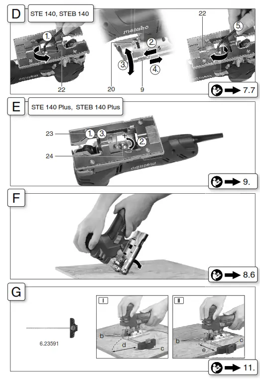 metabo STE 140 Plus Extremely Powerful Electric Jigsaw - fig 1