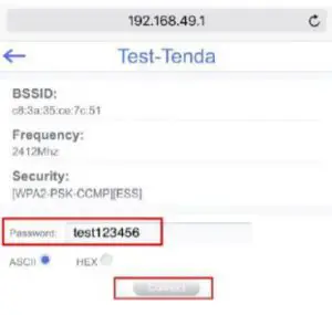 Input your WiFi password