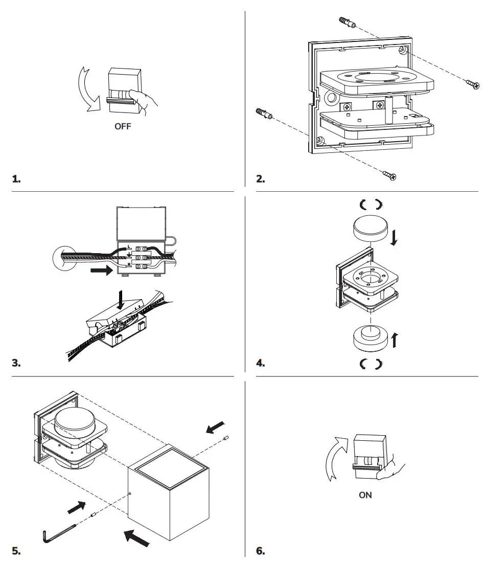 HOFTRONIC 5426872 Cuba LED Wall Light - Figure 1