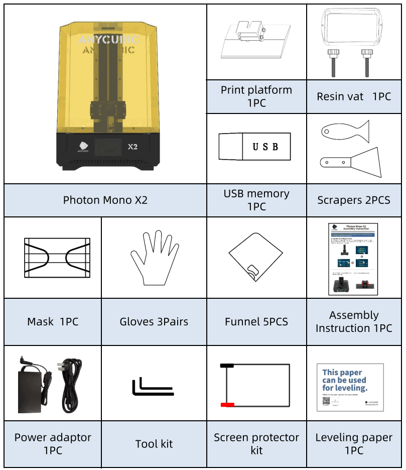 ANYCUBIC Photon Mono X2 High-Precision SLA 3D Printer - Fig1