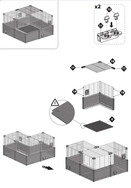 ferplast 57008000 Multipla Hamster Base Extension - fig 10
