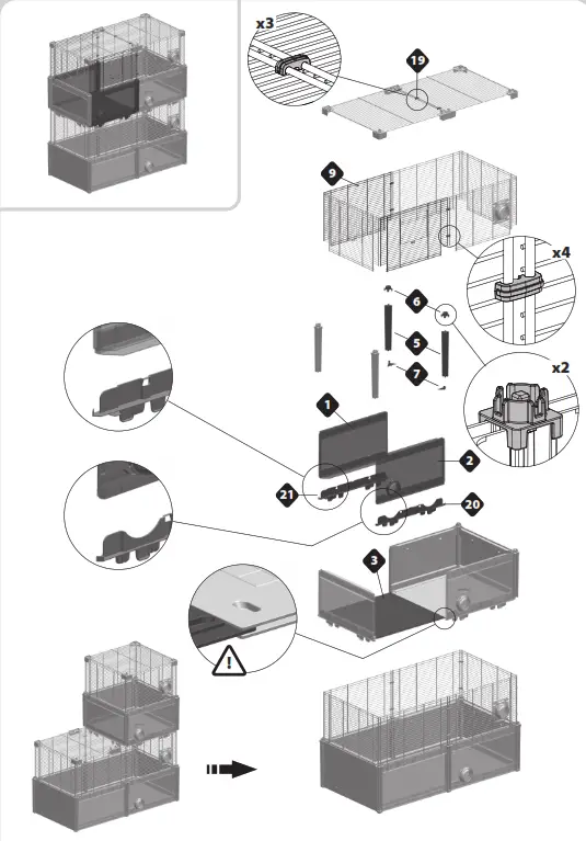 ferplast 57008000 Multipla Hamster Base Extension - fig 8