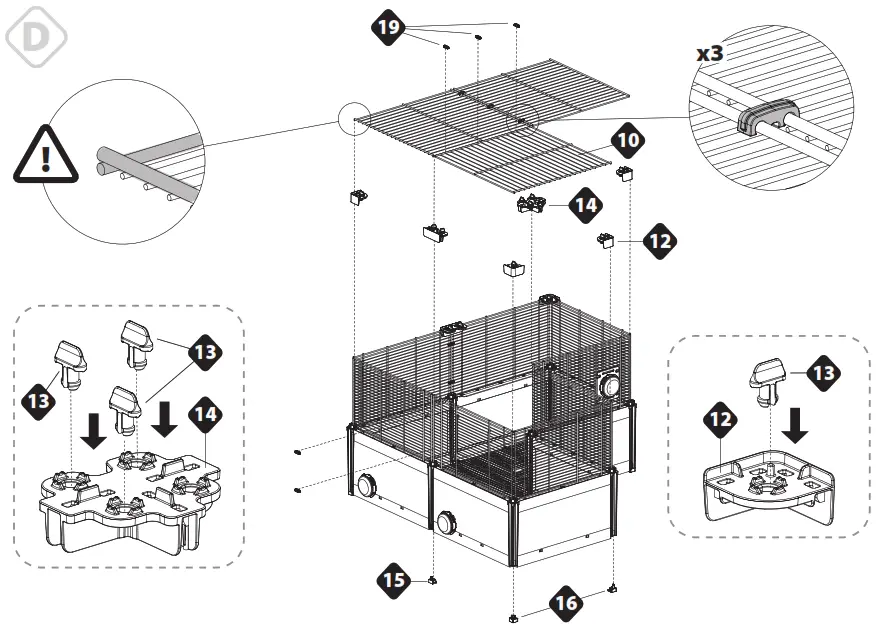ferplast 57008000 Multipla Hamster Base Extension - fig 8