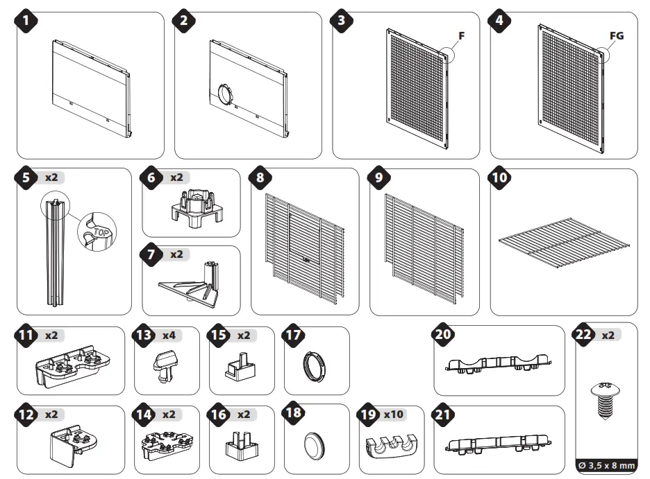 ferplast 57008000 Multipla Hamster Base Extension - fig
