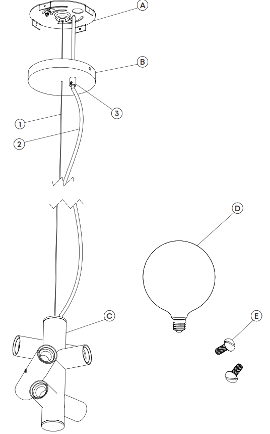 tala DWS-ECHO-CDL-01-US Echo Chandelier - Fig