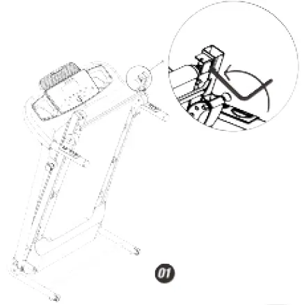 Kahomvis SHU-QPW2-107 2.5 HP Black Stainless Steel Foldable Electric Treadmill 05