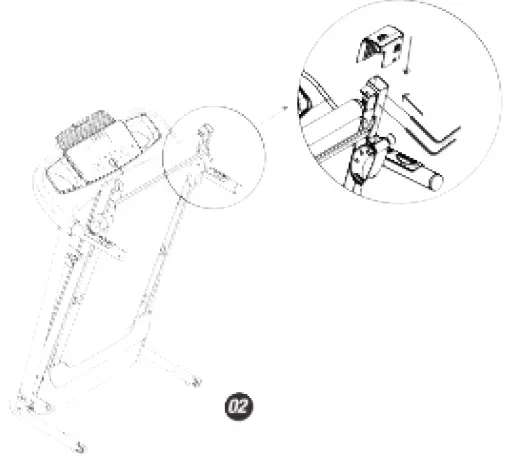 Kahomvis SاHU-QPW2-107 2.5 HP Black Stainless Steel Foldable Electric Treadmill 06