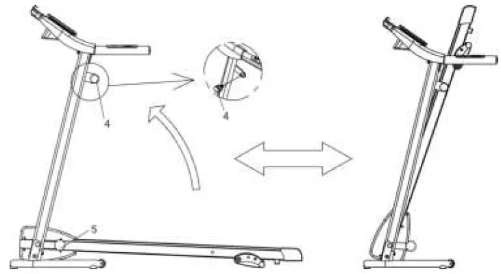 Kahomvis SHU-QPW2-107 2.5 HP Black Stainless Steel Foldable Electric Treadmill 09