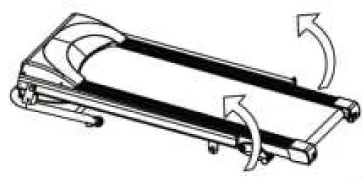 Kahomvis SHU-QPW2-107 2.5 HP Black Stainless Steel Foldable Electric Treadmill 14