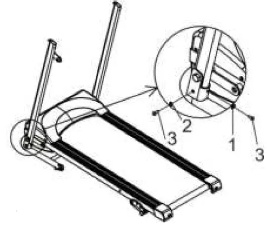 Kahomvis SHU-QPW2-107 2.5 HP Black Stainless Steel Foldable Electric Treadmill 15