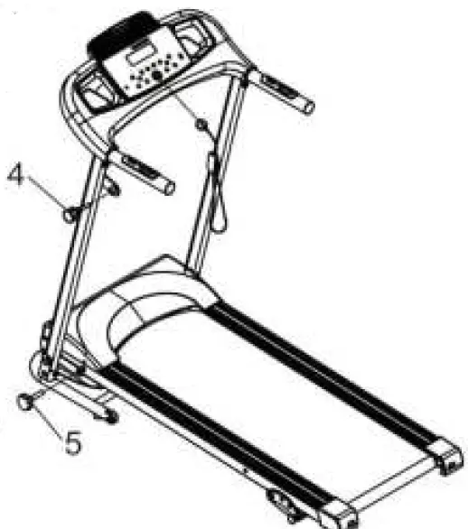 Kahomvis SHU-QPW2-107 2.5 HP Black Stainless Steel Foldable Electric Treadmill 17