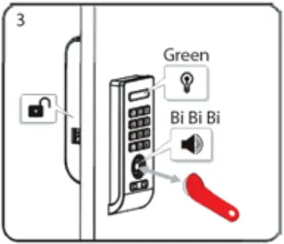 OUTWATER DGL RFKY CAB SL Digital Cabinet Lock - FIGURE 22