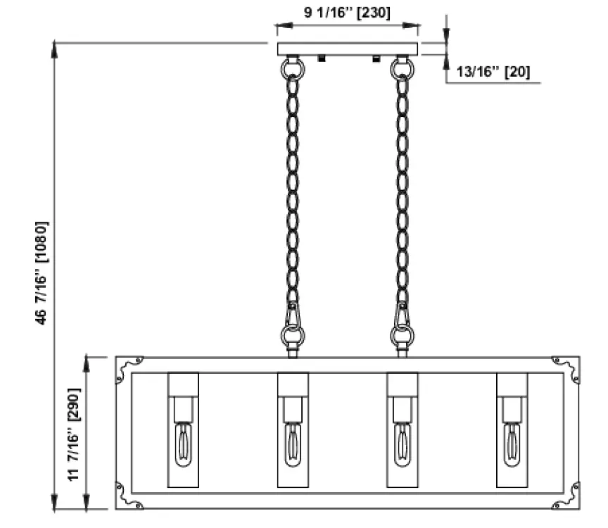 OVE-Decors-15LPE-WINC30-PWD-Winchester-4-Light-Driftwood-Farmhouse-Clear-Glass-Linear-LED-Pendant-Light-fig-1