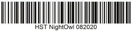 VIRTUOX NightOwL Micro Home Sleep Test - barcode