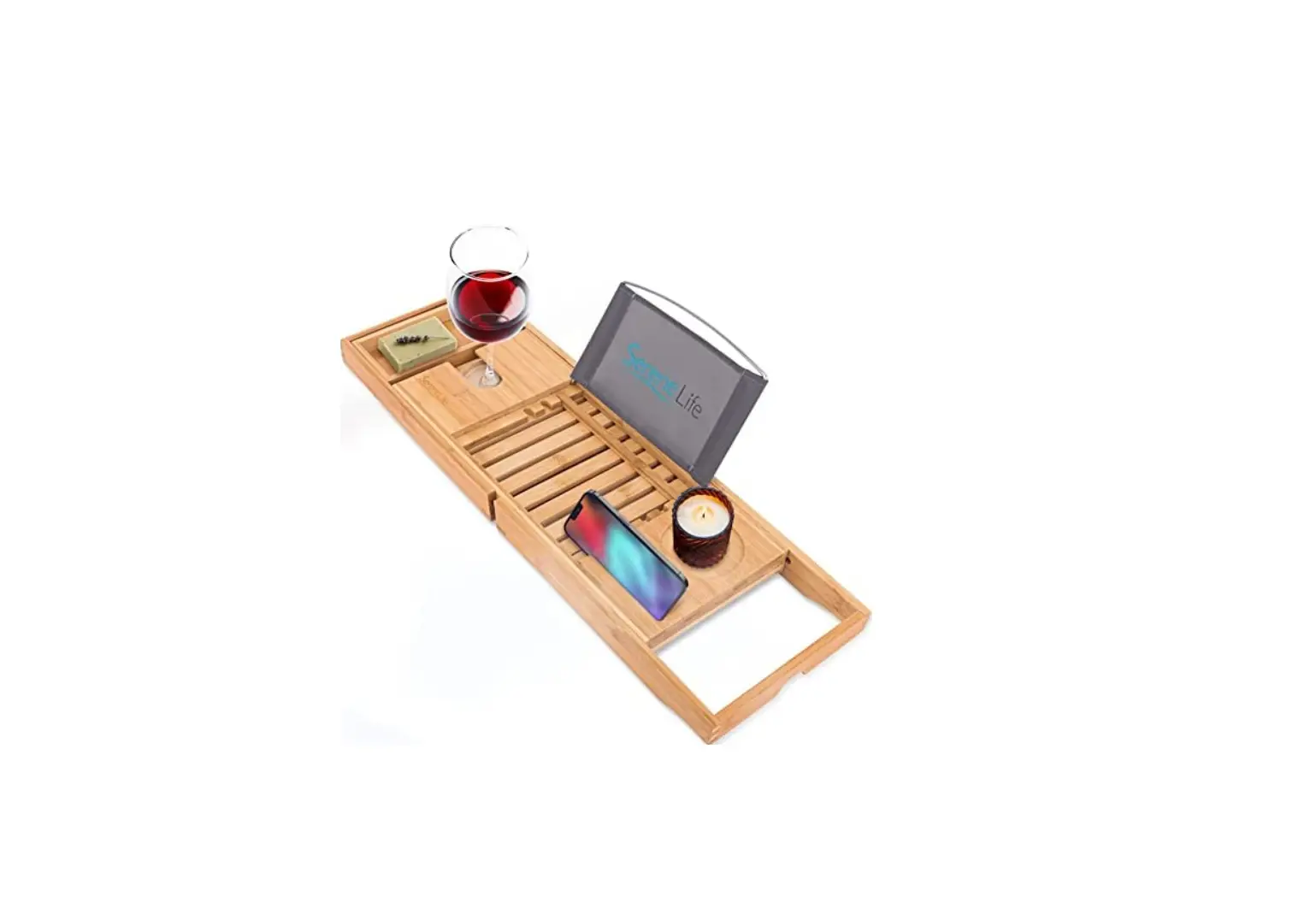 Serenelife Natural Bamboo Bathtub Caddy Instruction Manual Serenelife Natural Bamboo Bathtub Caddy Instruction Manual