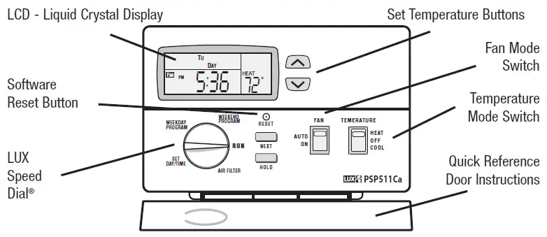 LuxPRO-‎PSP511LC-Thermostat-FIG-1
