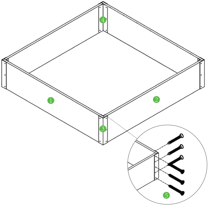 Quictent GB 01 49x37.4x36 Inches Garden Beds - Figure 13