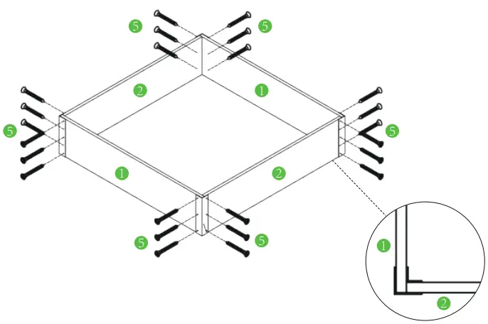 Quictent GB 01 49x37.4x36 Inches Garden Beds - Figure 14