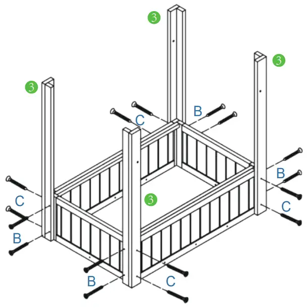 Quictent GB 01 49x37.4x36 Inches Garden Beds - Figure 7