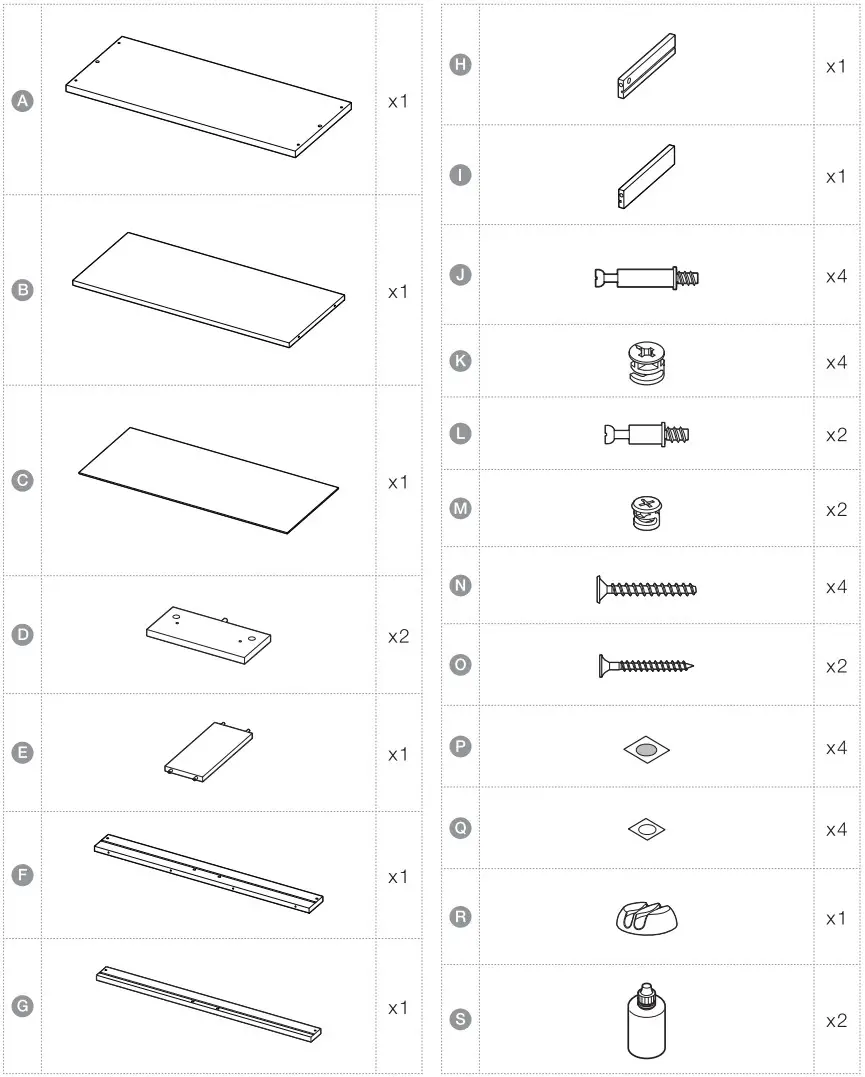 IRIS OHYAMA MS 590D Monitor Stand Drawer - Item List