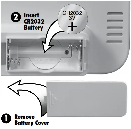ACURITE 13040 Intelli Time Alarm Clock - Clock Battery