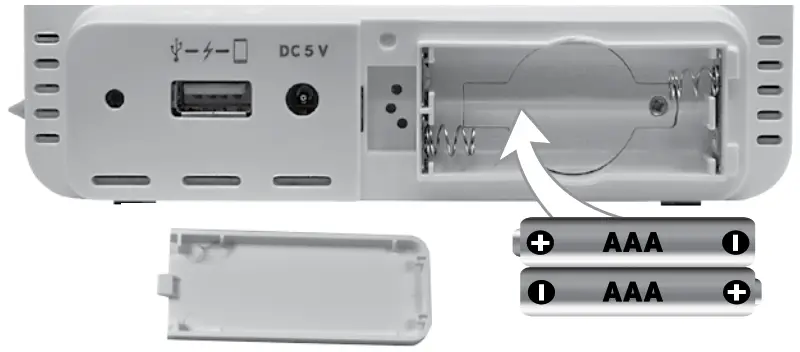 ACURITE 13040 Intelli Time Alarm Clock - Replace Backup