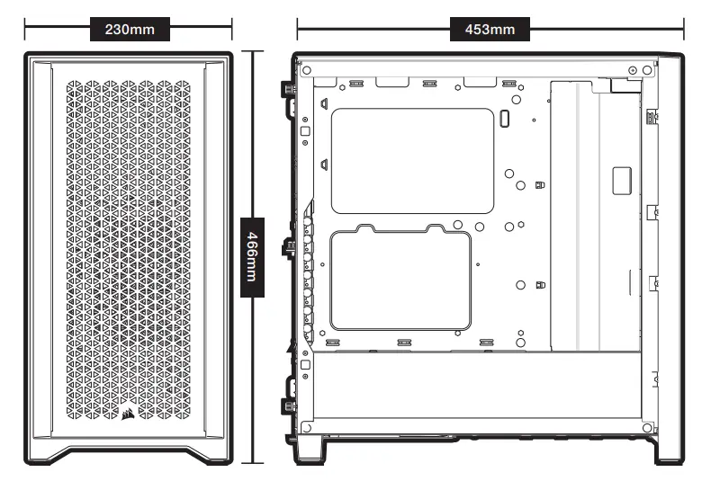 CORSAIR CC-9011201-WW 4000D Airflow Mid-Tower Gaming Case - figure 1