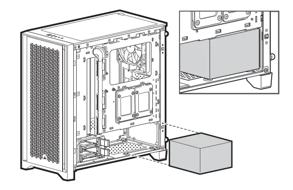 CORSAIR CC-9011201-WW 4000D Airflow Mid-Tower Gaming Case - figure 10