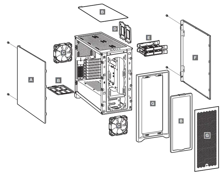 CORSAIR CC-9011201-WW 4000D Airflow Mid-Tower Gaming Case - figure 2